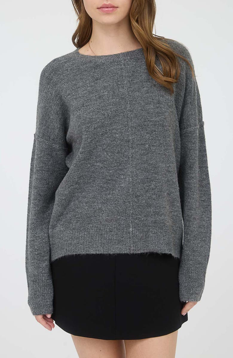 Blu Pepper Crewneck Sweater, Main, color, Dark Grey