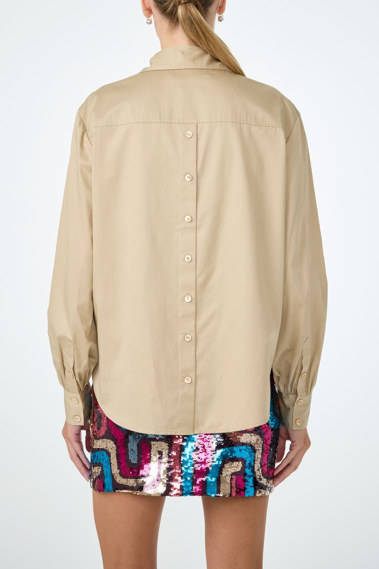 Burle Button-Up Top, Alternate, color, Biarritz Beige