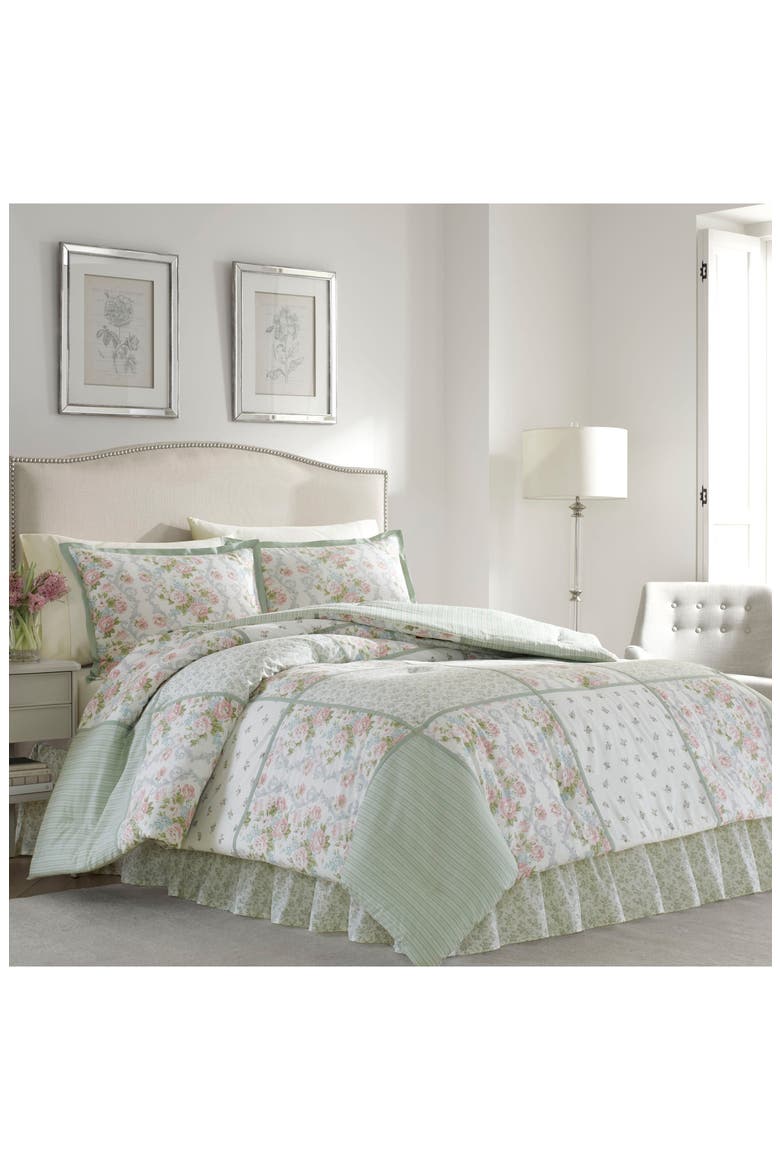 Harper Comforter & Sham Set, Alternate, color, SAGE
