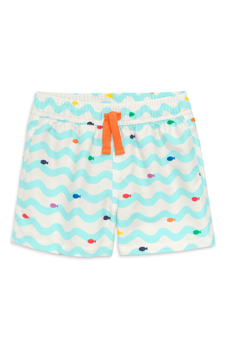 Primary Baby Swim Trunk In Rainbow Fish, Main, color, 