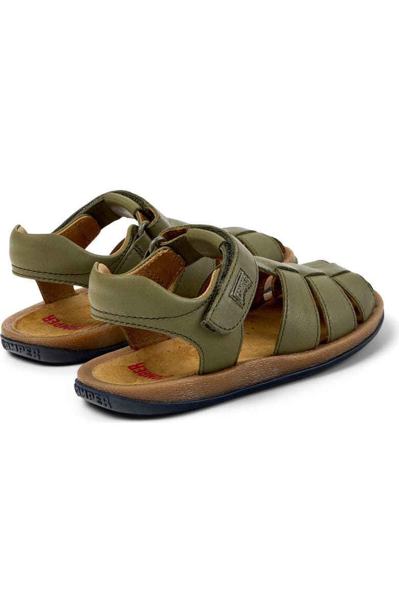 Camper Kids' Bicho Fisherman Sandal, Alternate, color, Medium Green