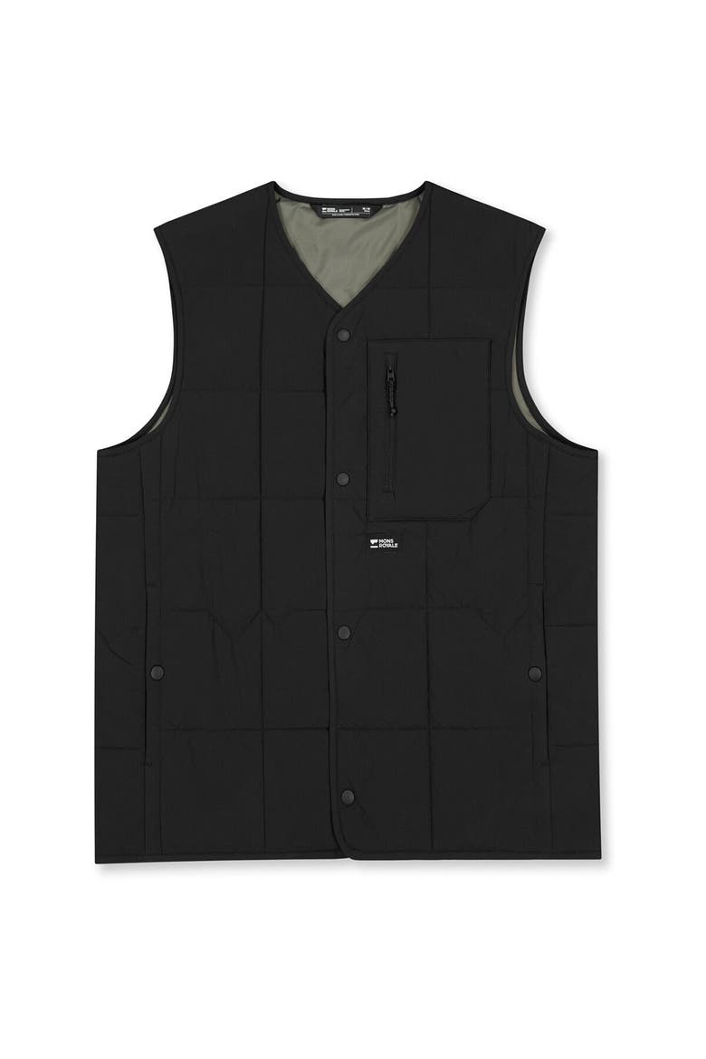 Stacker Merino Insulated Vest, Alternate, color, Black/Basil