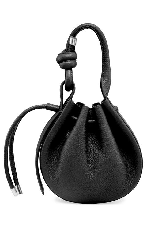 Mini Ina Pebble Leather Crossbody Bag