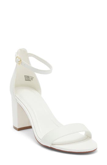 BP. Frenchie Block Heel Ankle Strap Sandal in Ivory Egret at Nordstrom Rack, Size 7