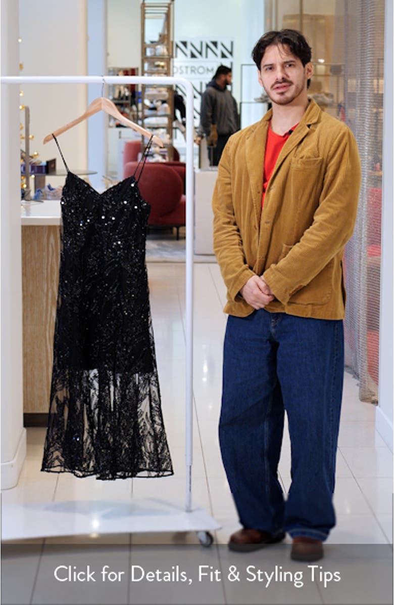 Sequin Sleeveless Midi Dress, sales video thumbnail