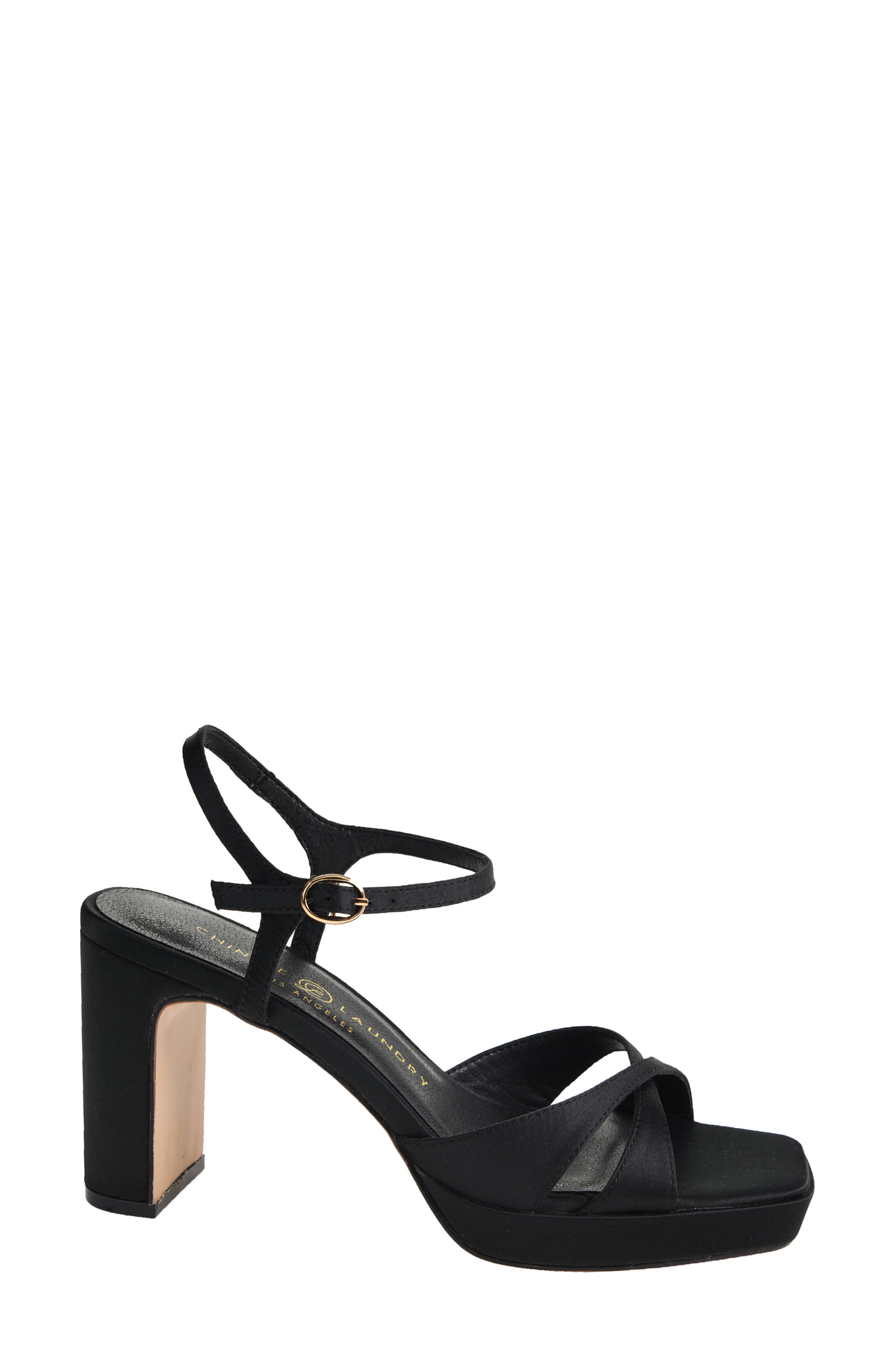 Chinese Laundry Gracie Ankle Strap Platform Sandal, Alternate, color, Black