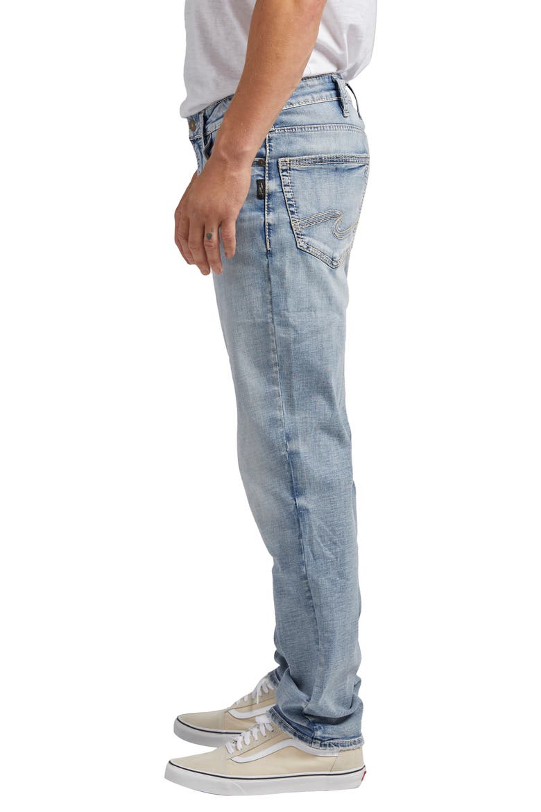 Eddie Athletic Fit Tapered Jeans, Alternate, color, INDIGO