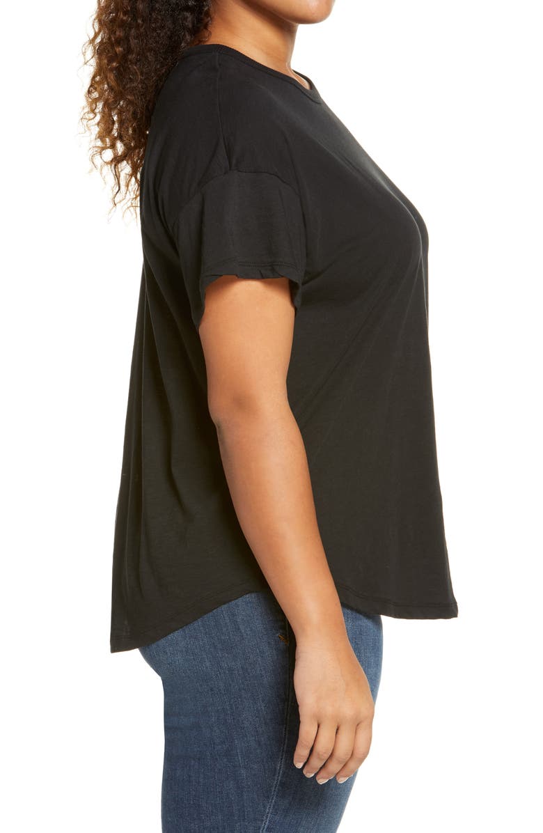 Madewell Sorrel Whisper Ringer T-Shirt, Alternate, color,