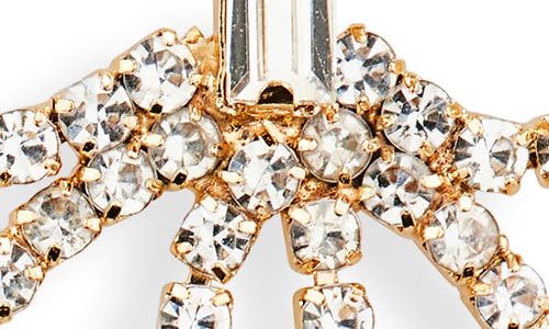 Leith Crystal Bow Drop Earrings In Gold