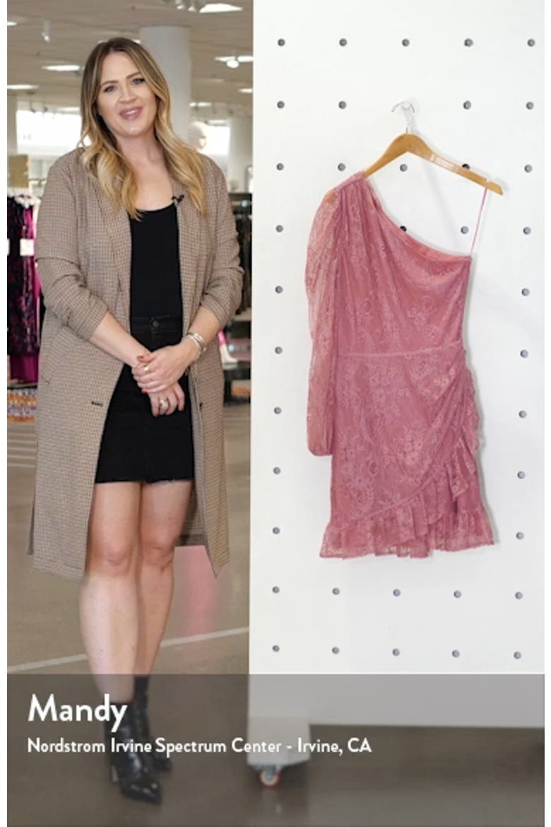x BFF Jess One-Shoulder Lace Minidress video