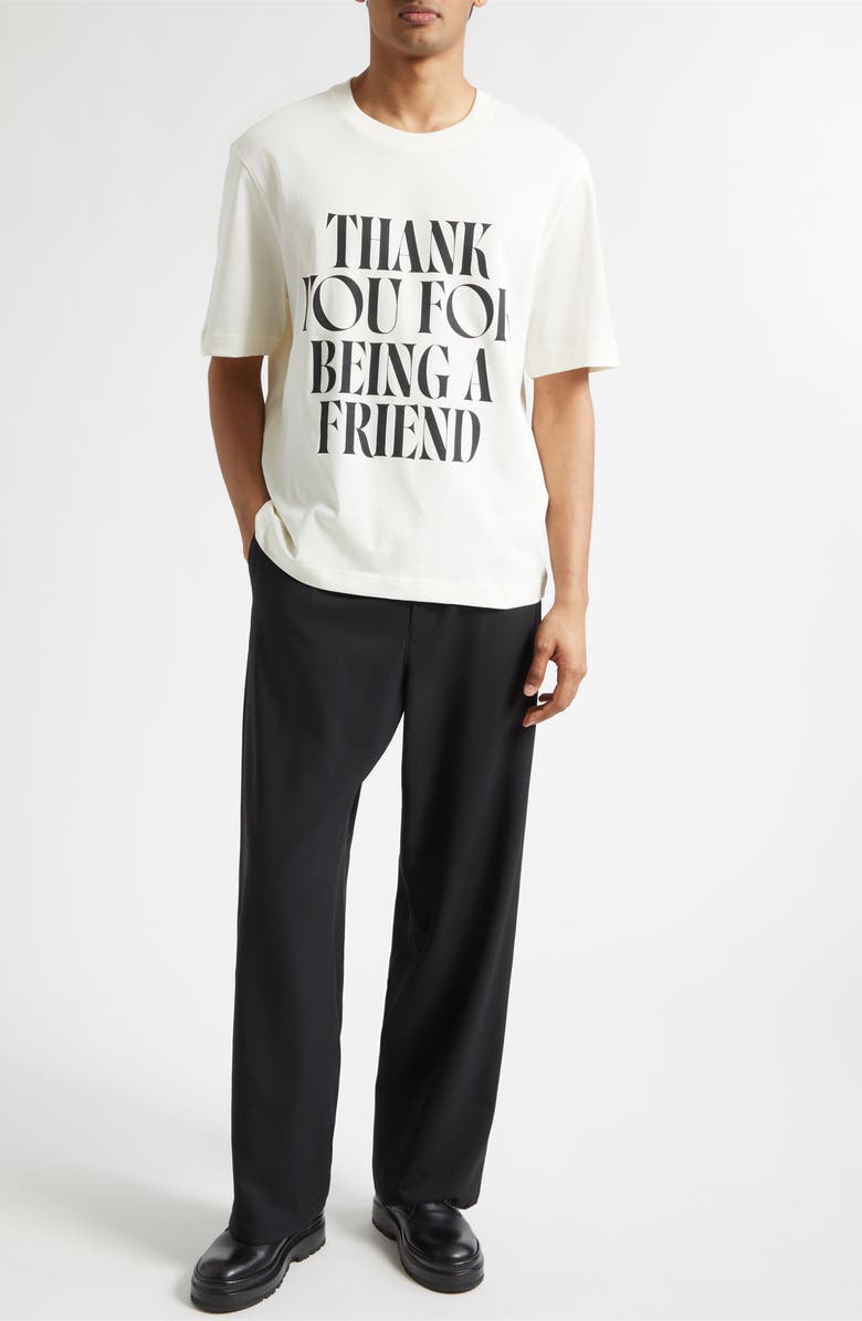 AMI PARIS Boxy Cotton Graphic T-Shirt, Alternate, color, Blanc Creme