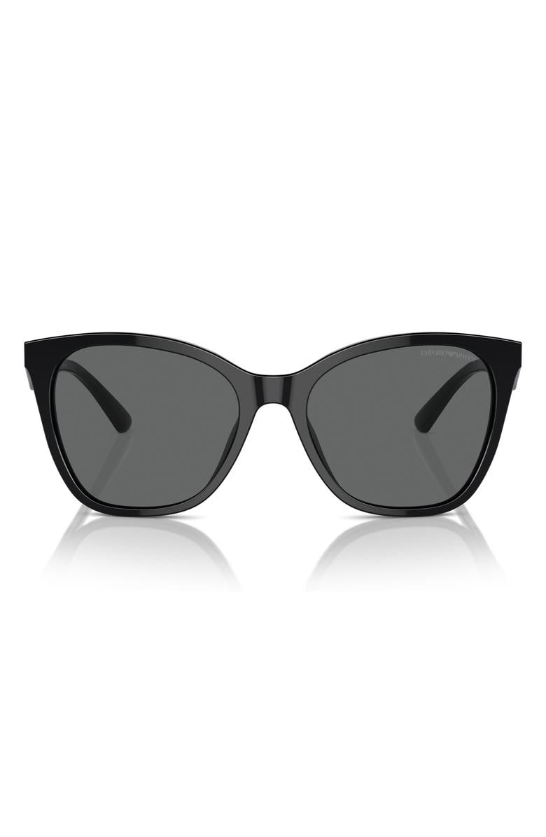 Emporio Armani 56mm Butterful Sunglasses, Main, color, 