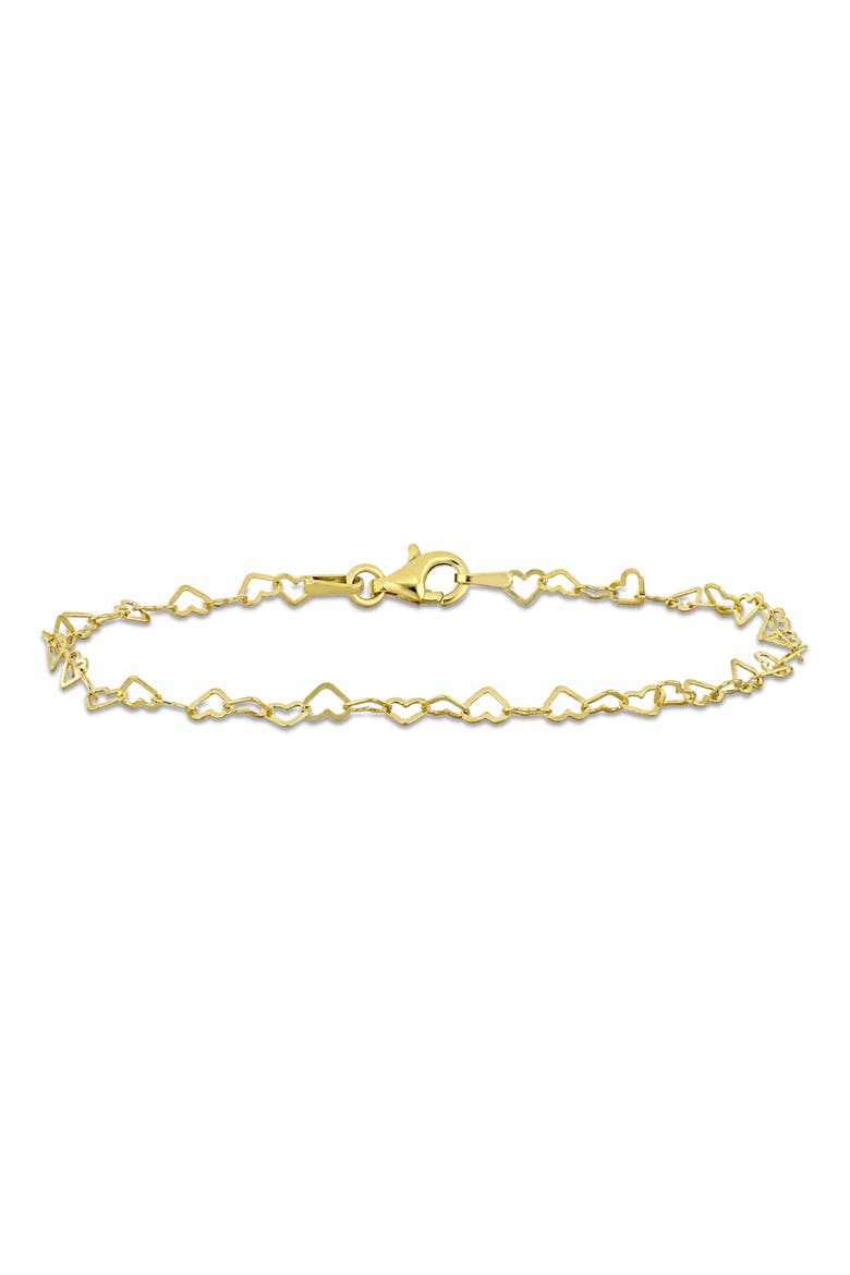 Heart Link Bracelet, Main, color, YELLOW