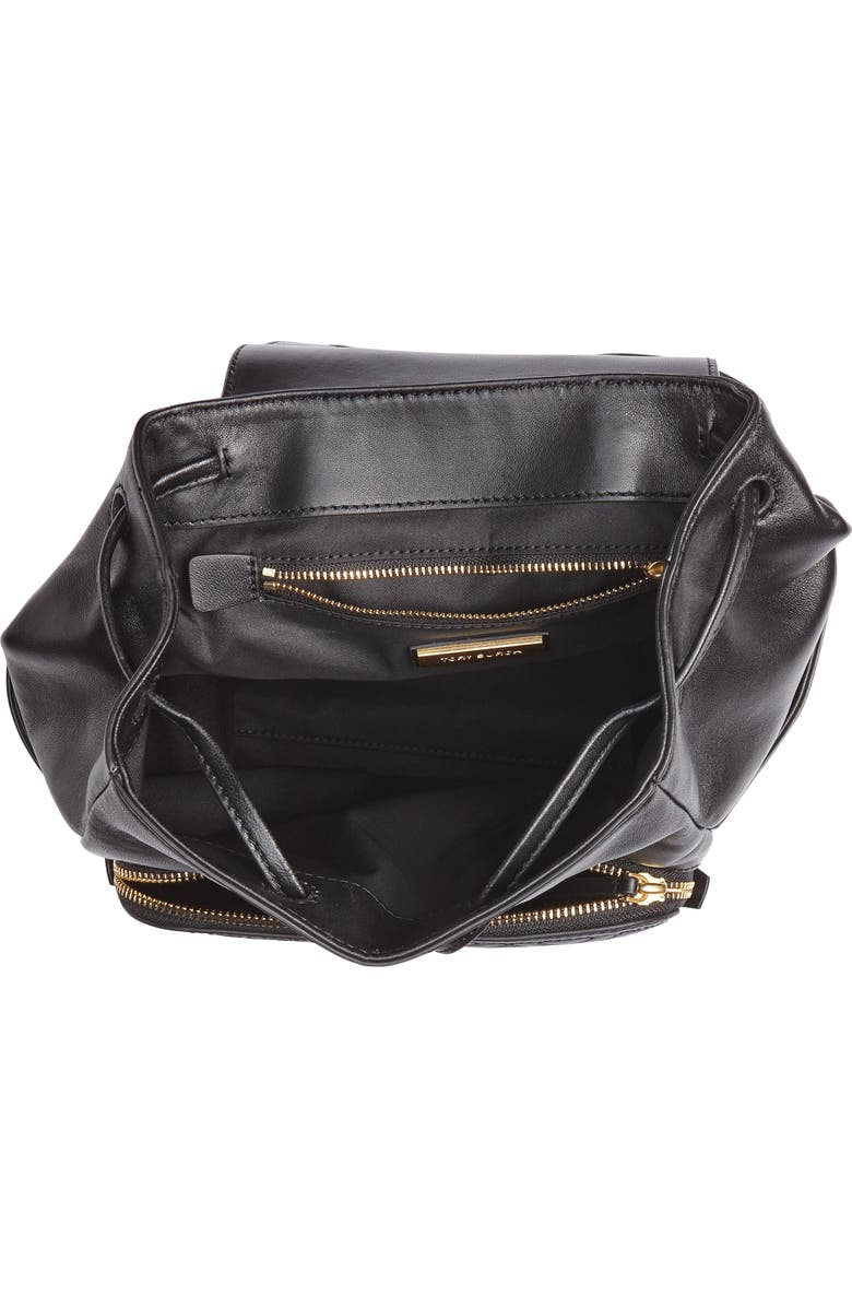 Tory Burch Fleming Lambskin Leather Backpack, Alternate, color,