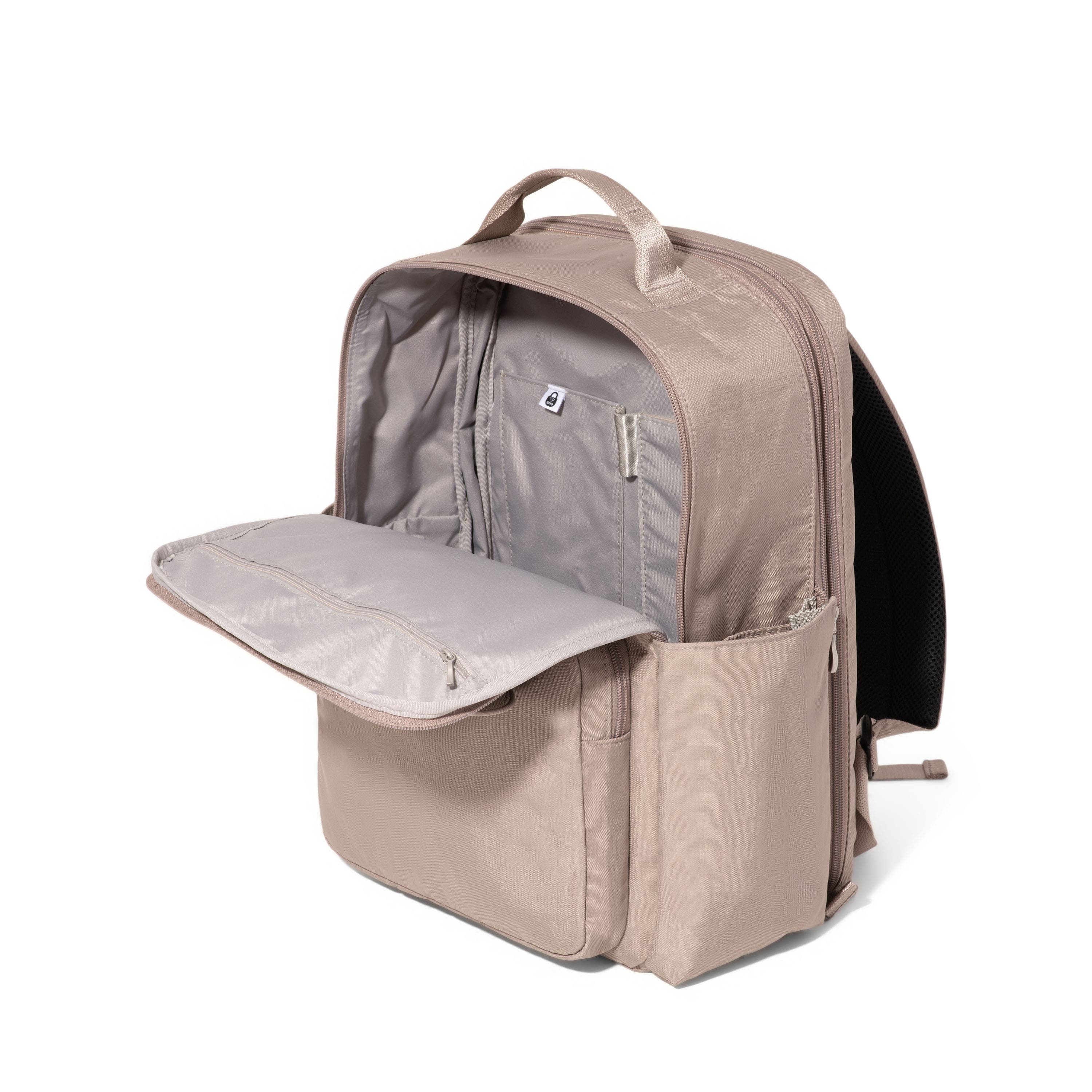 BAGGALLINI Coastal Flip Lock Laptop Backpack, Alternate, color, Moonrock