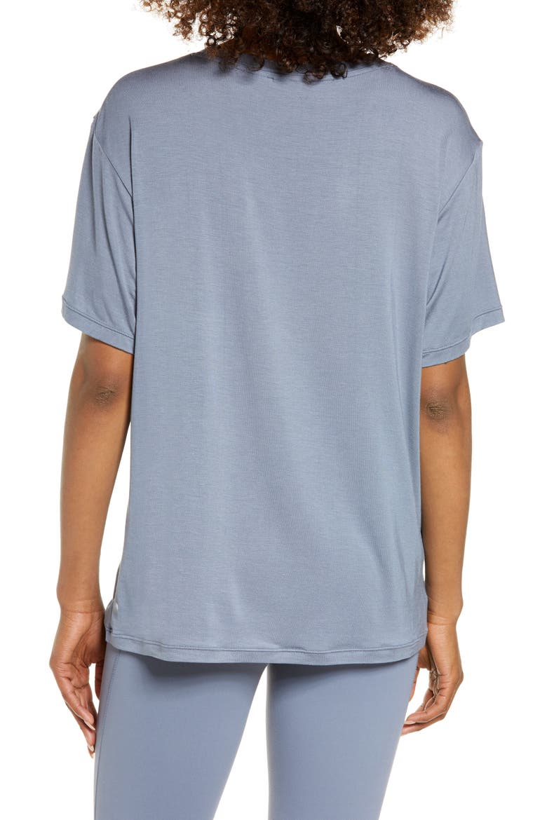 Peaceful Knot Stretch Tencel® Modal T-Shirt, Alternate, color, GREY FOLKSTONE