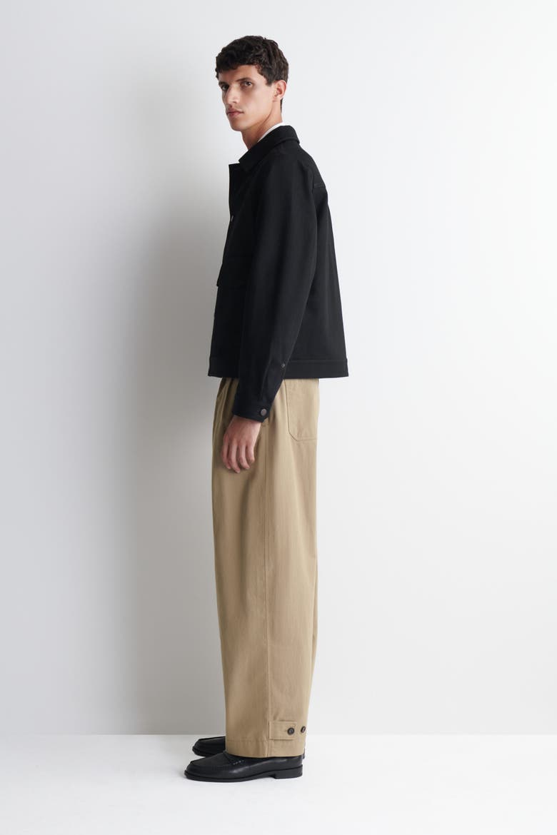 Raw Selvedge Denim Jacket, Alternate, color, BLACK
