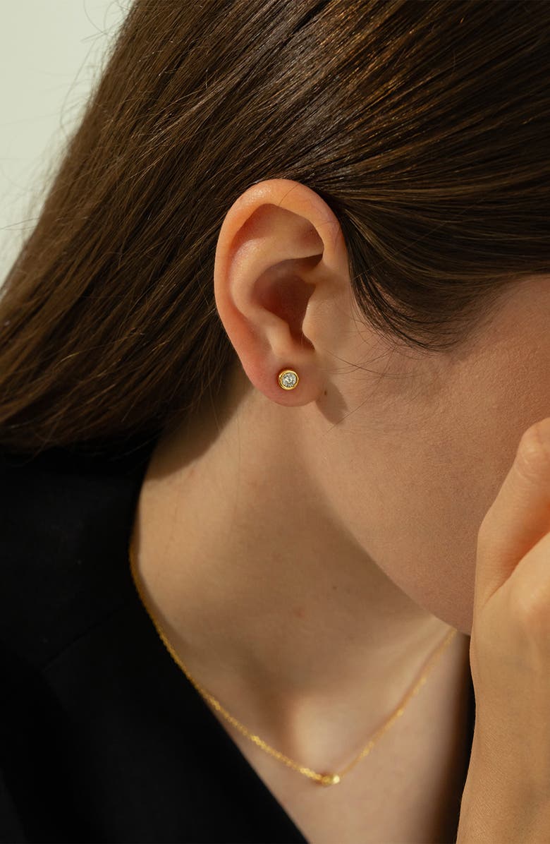 Bearfruit Jewelry Sterling Silver 18k Gold Plated Margot Necklace & Earring Set Holiday Gift Idea, Alternate, color, Gold