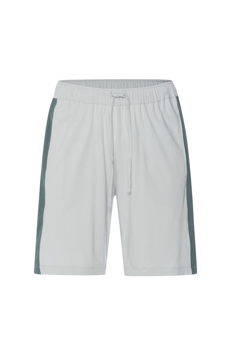 Hanro Night And Day Cotton Drawstring Shorts, Main, color, Skyline Gray