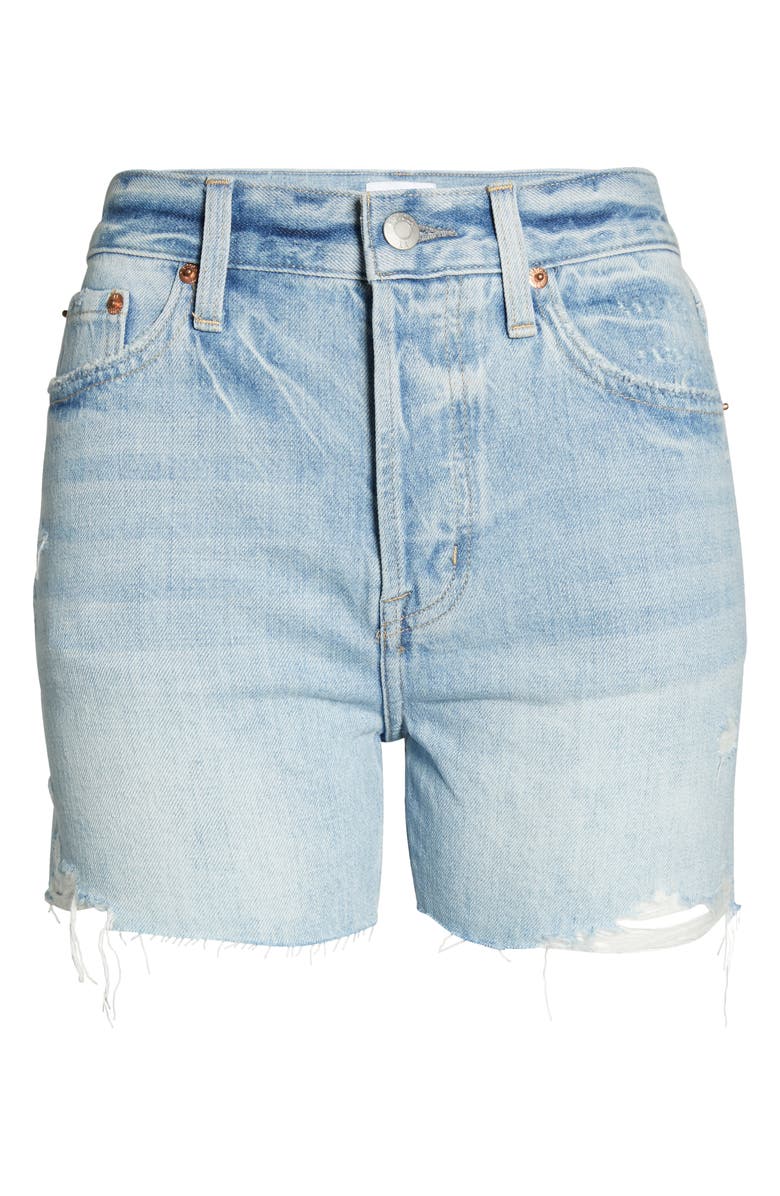 Pistola Connor Relaxed Raw Hem Denim Cutoff Shorts, Alternate, color, Oahu Vintage