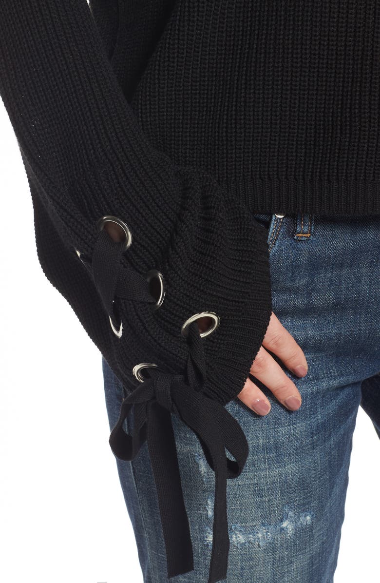 Love By Design Grommet Sleeve Pullover, Alternate, color, 