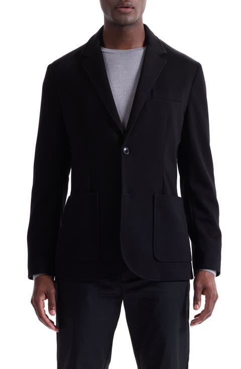 Soft Touch Black Knit Blazer