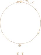 Tory Burch Moondance Necklace & Stud Earrings Set