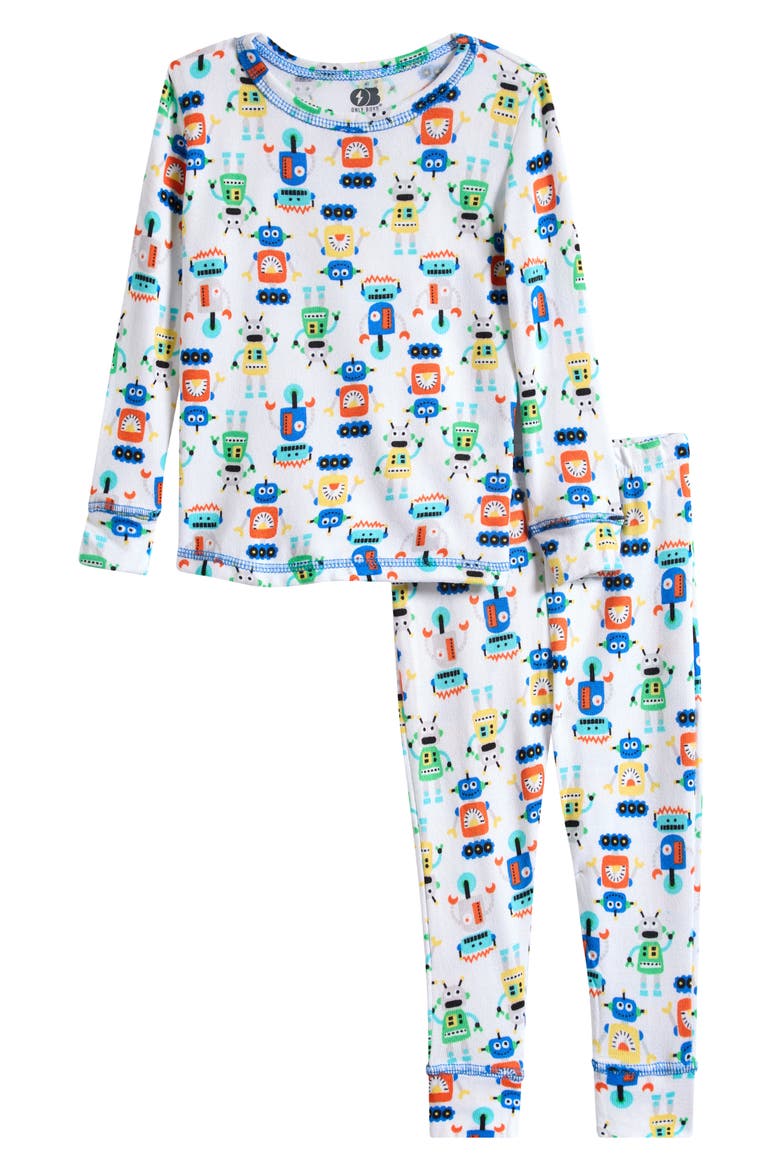Kids' Hacci Pajamas, Main, color, MULTI ROBOTS