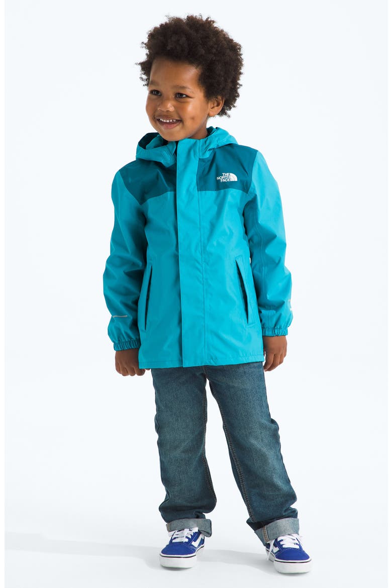 Kids' Antora Waterproof Recycled Polyester Rain Jacket, Alternate, color, MERIDIAN BLUE/ DUSK BLUE