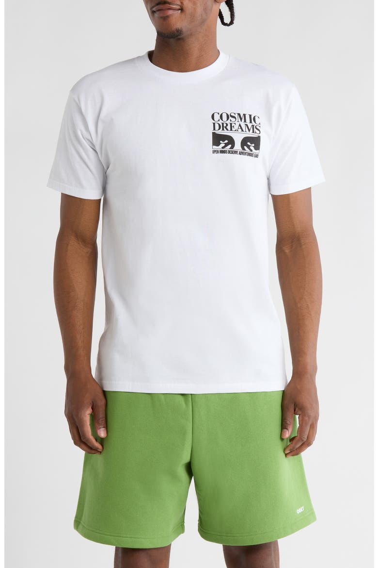 Cosmic Dreams Graphic T-Shirt, Main, color, WHITE
