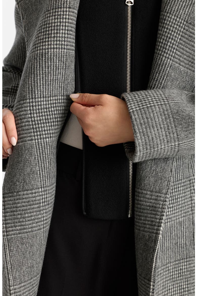 Norita Wool Coat, Alternate, color, BLACK-CREAM