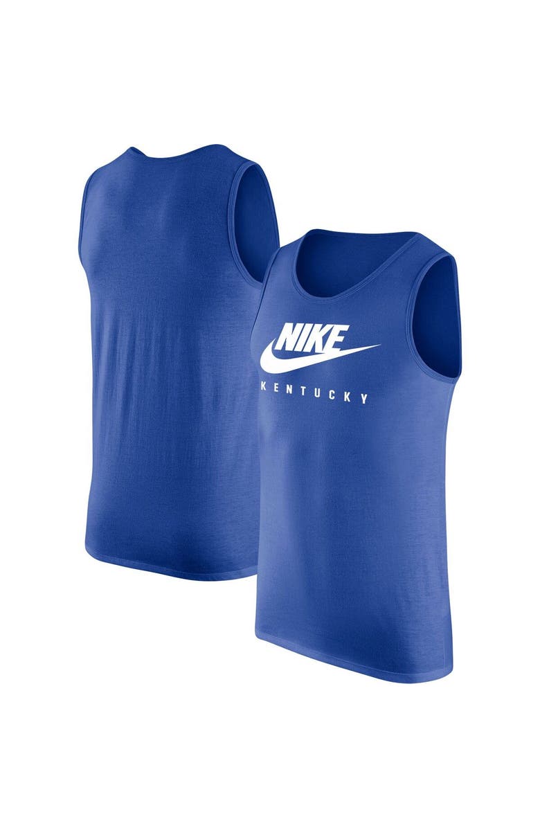Nike Men's Nike Royal Kentucky Wildcats Futura Performance Scoop Neck Tank Top, Main, color, 