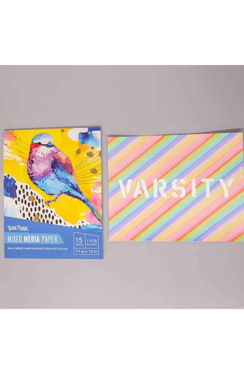 Brea Reese Mixed Media Paper Pad 60 Sheets, Alternate, color, 