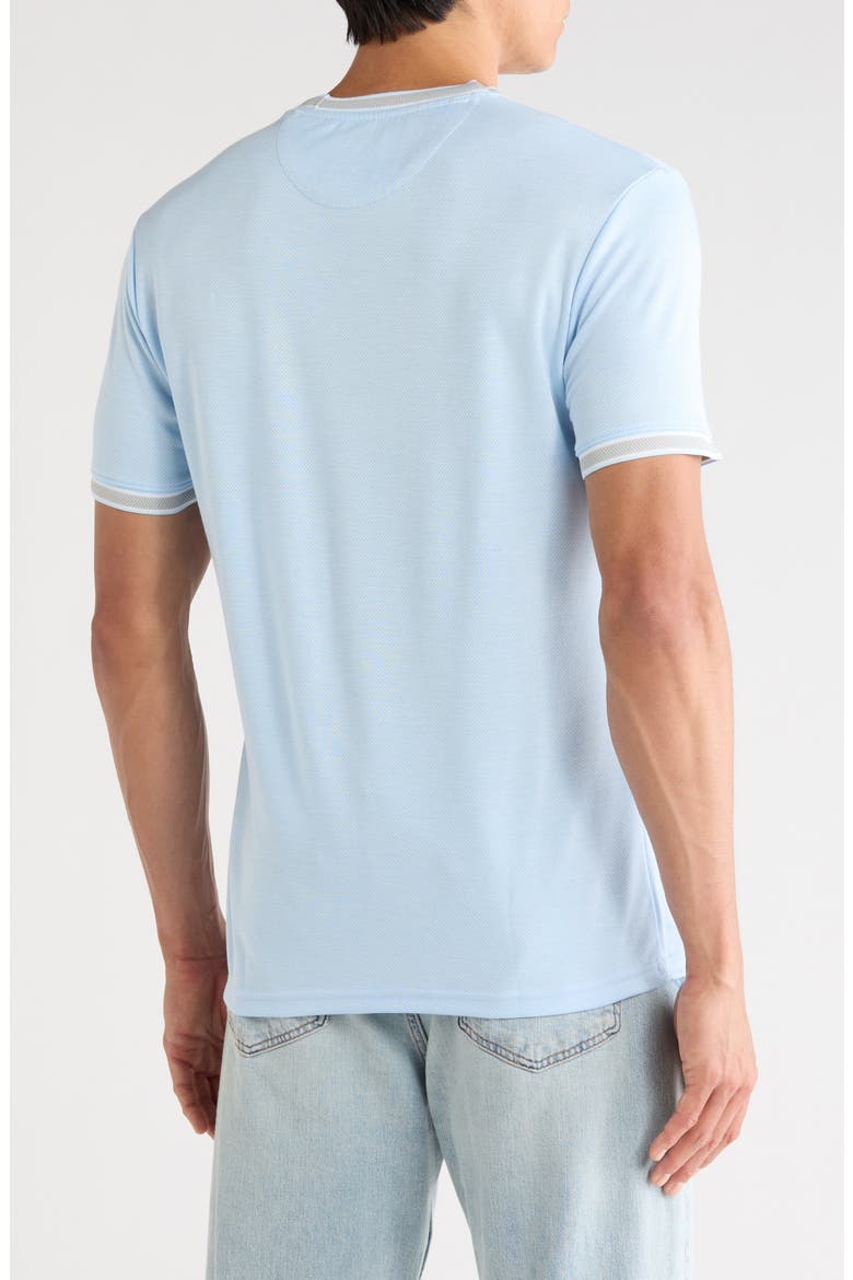 Textured Short Sleeve T-Shirt, Alternate, color, LIGHT BLUE
