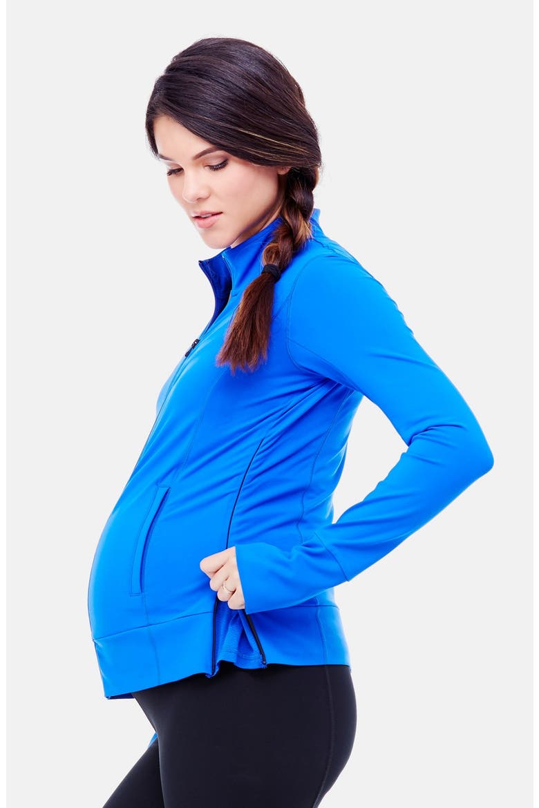 Active Maternity Jacket, Alternate, color, COBALT BLUE