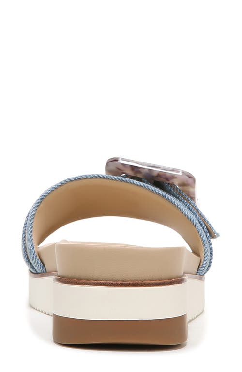 Sam Edelman Ariane Platform Slide Sandal In Royal Sky Blue