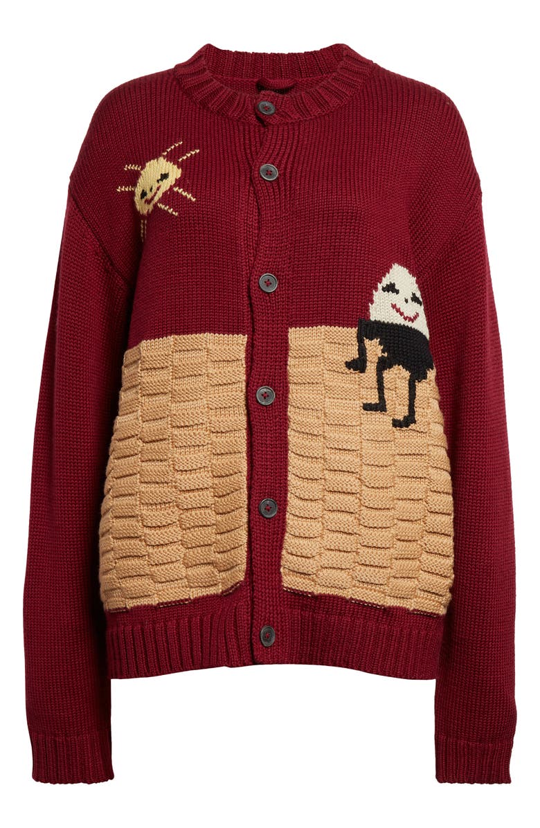 Bode Nursery Rhyme Merino Wool Cardigan, Alternate, color,