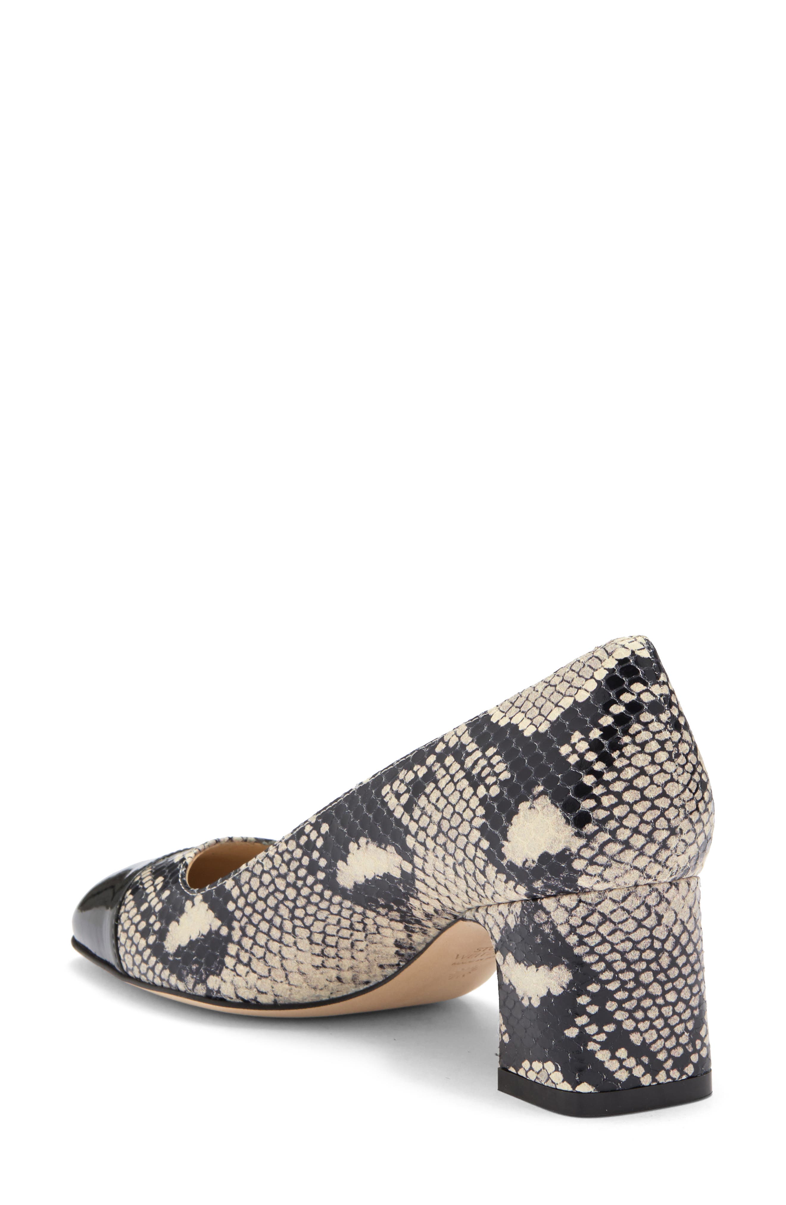 Stuart Weitzman Milla Pump, Alternate, color, Natural/ Black