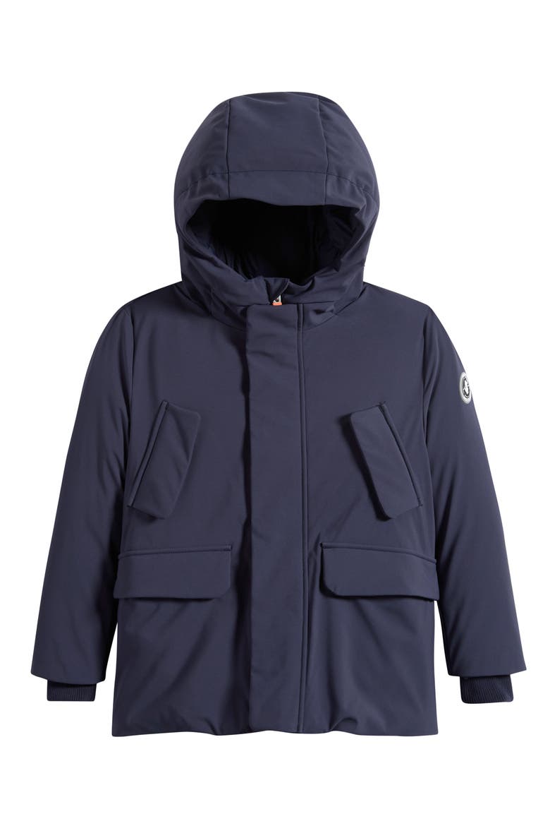 Kids' Theo Hooded Jacket, Main, color, NAVY BLUE