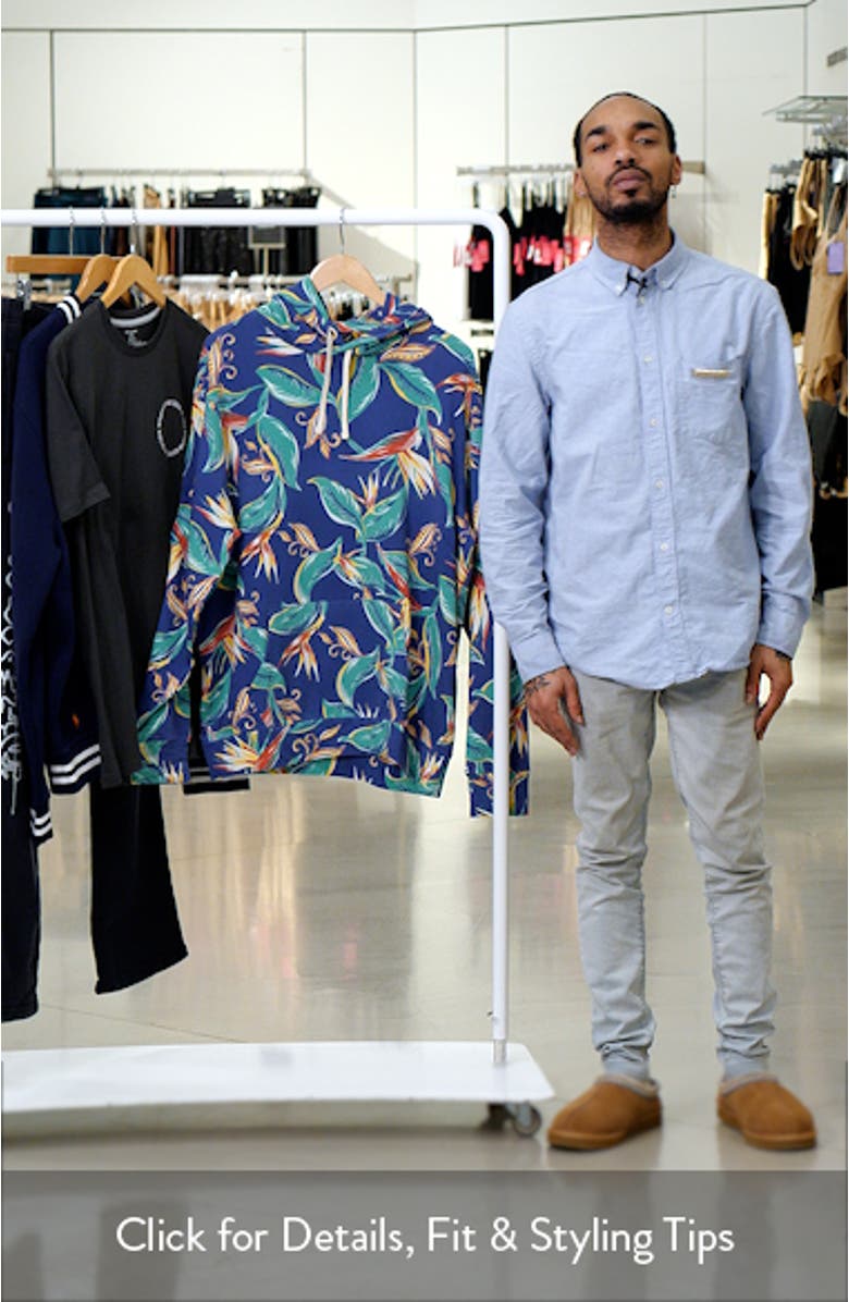 Tropical French Terry Hoodie, sales video thumbnail