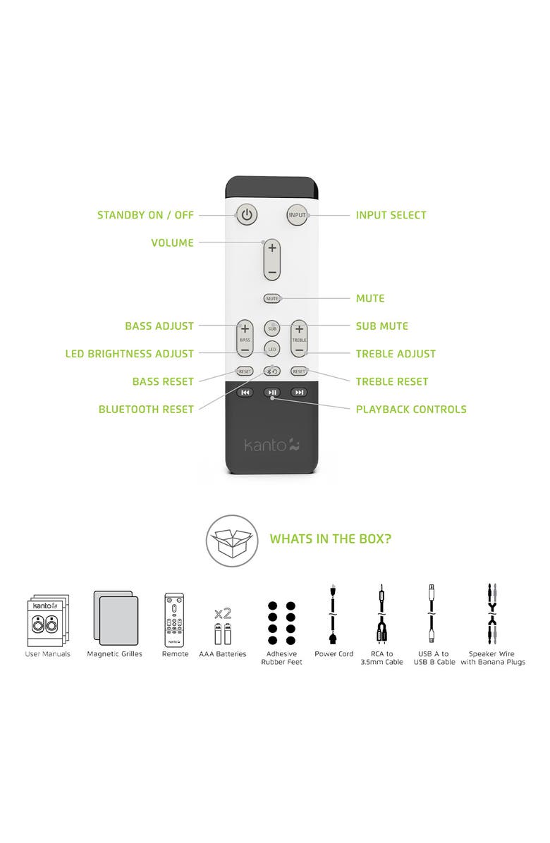 Kanto TUK Premium Powered Bookshelf Speakers with Bluetooth - Pair, Alternate, color, 