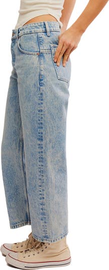 Deep Trance Wide Leg Boyfriend Jeans