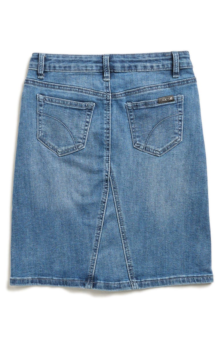 Joe's Jeans Kids' Joplin Denim Midi Skirt, Alternate, color, Medium Wash 160