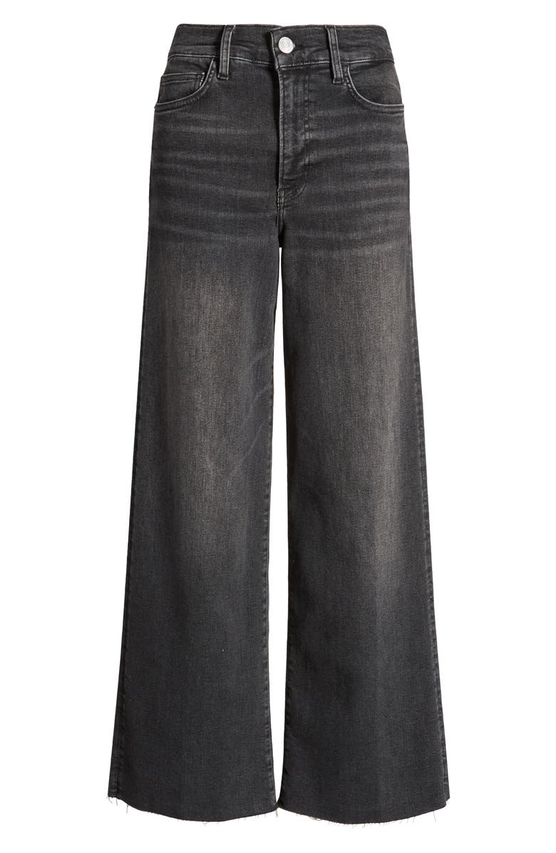 FRAME Le Slim Palazzo Raw Hem High Waist Wide Leg Jeans, Alternate, color, Murphy