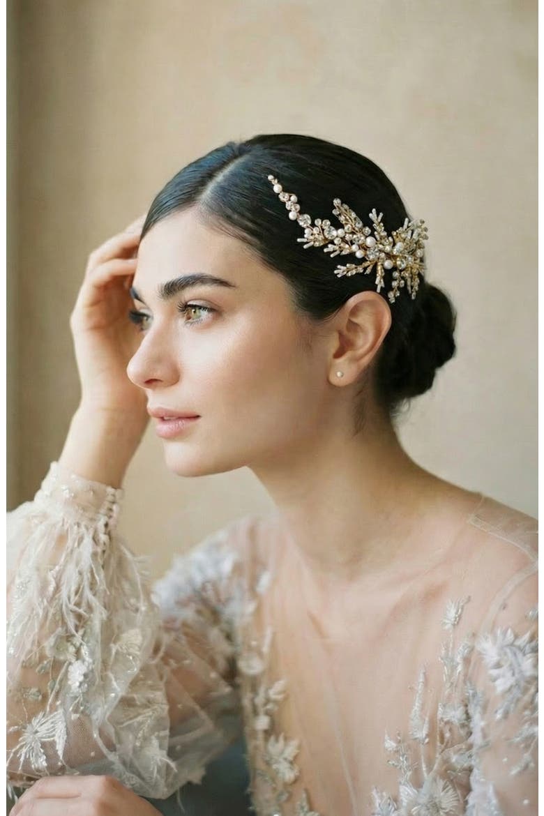 Takara Hair Clip (Nordstrom Exclusive), Alternate, color, GOLD