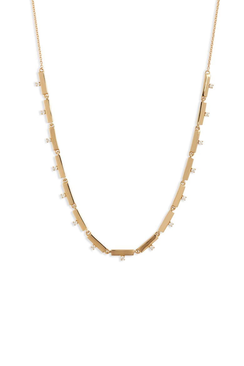 Kiera Scattered 18K Gold & Diamond Necklace (Nordstrom Exclusive), Main, color, YELLOW GOLD/ DIAMOND