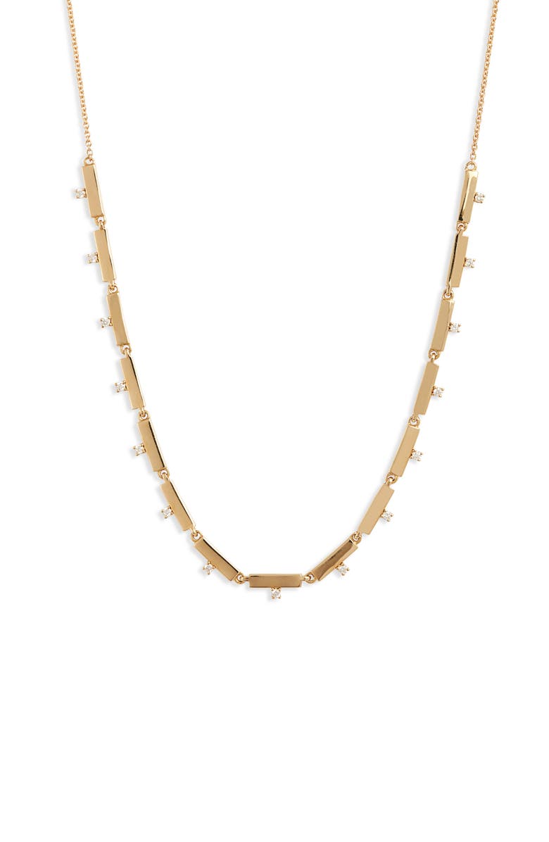 Bony Levy Kiera Scattered 18K Gold & Diamond Necklace, Main, color, 