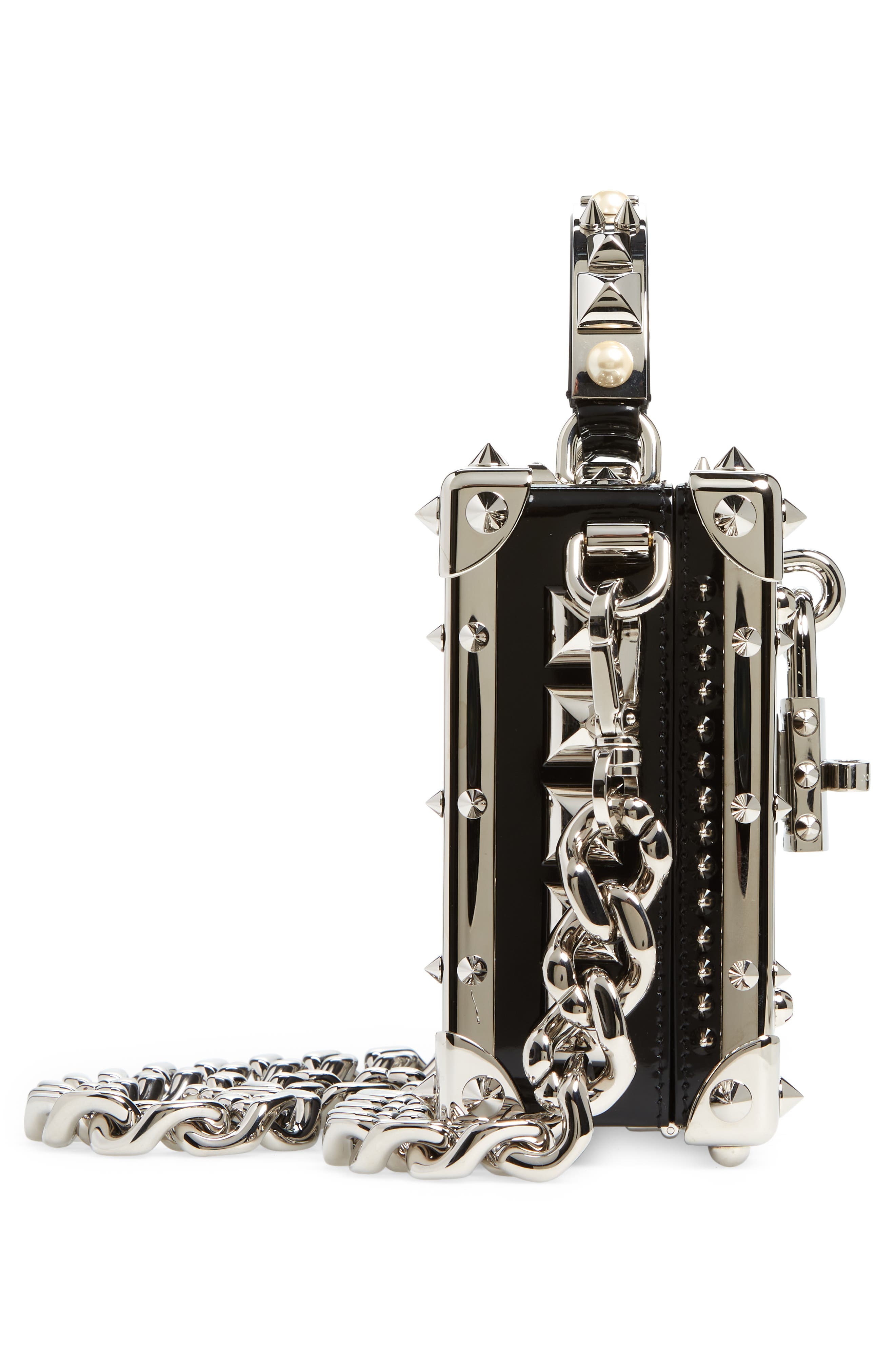 Dolce&Gabbana Dolce Box Top Handle Bag, Alternate, color, 