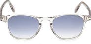 TOM FORD Holt 50mm Gradient Round Sunglasses