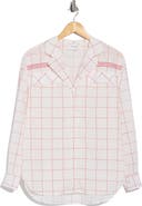 Longchamp Windowpane Print Long Sleeve Button-Up Shirt